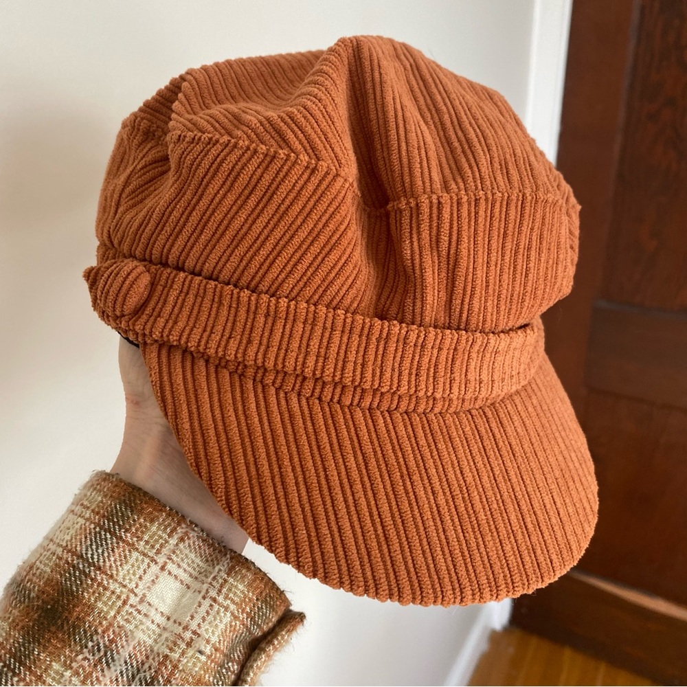 UO Brown Corduroy Fidler Cap